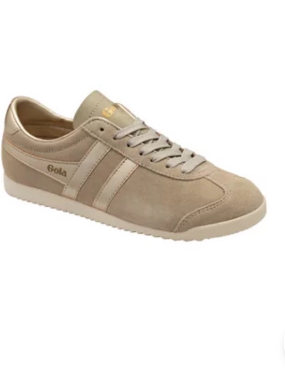 Gola Beige Suede Lace-Up Sneakers